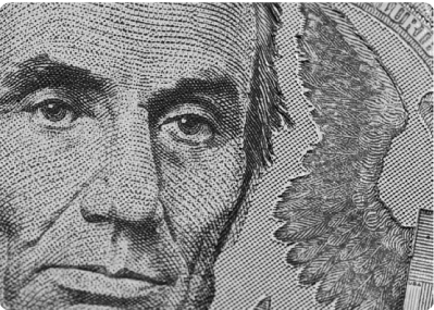 Dollar bill portrait